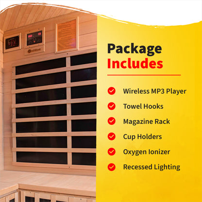 Sonoma 3-Person Infrared Corner Sauna
