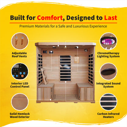 Sonoma 4-Person Infrared Sauna