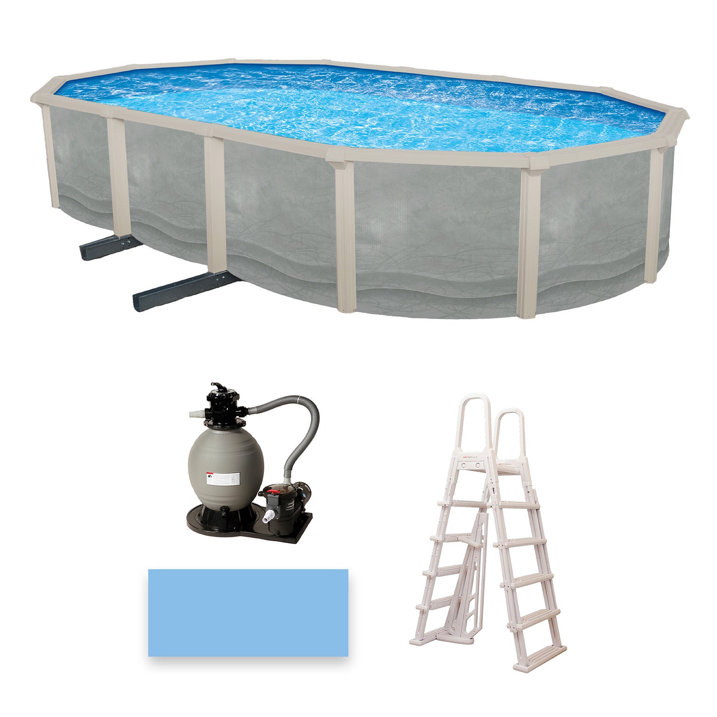Blue Wave Trinity 18' x 33' Oval Pool