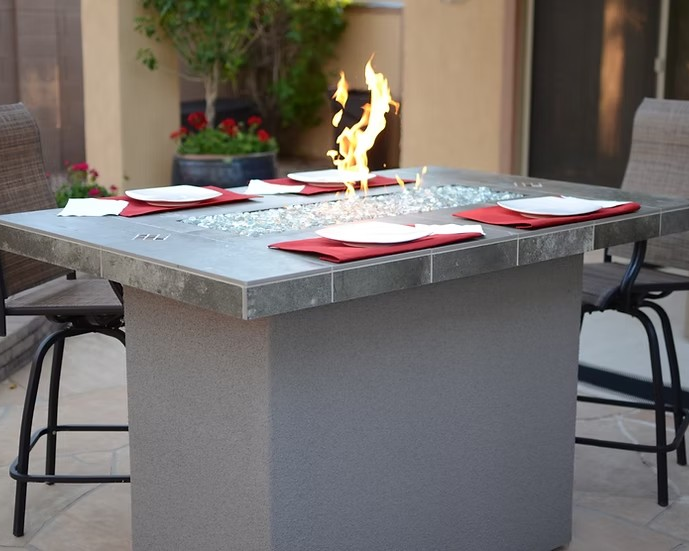 Entertainer Bar Gas Fire Pit Table